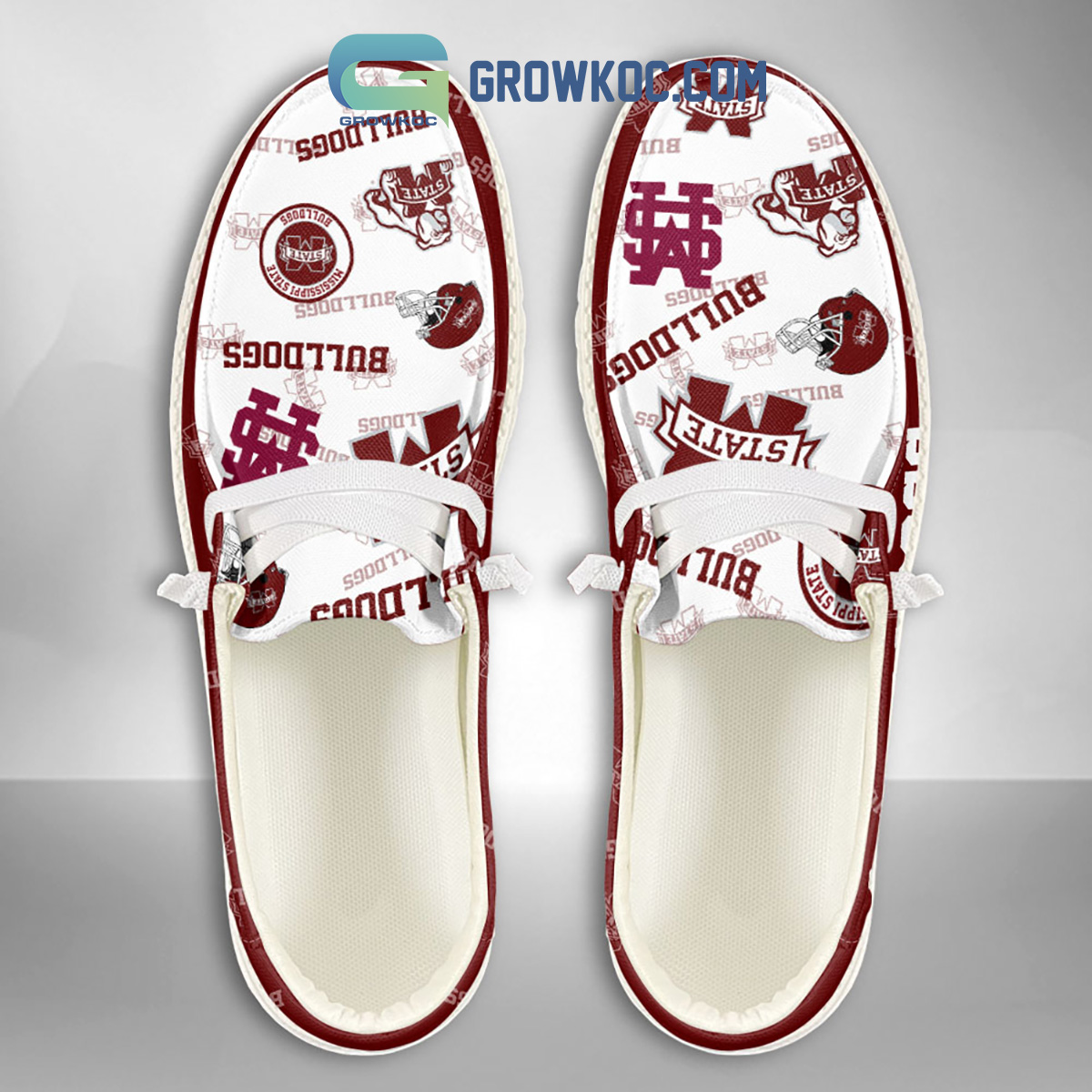 Mississippi State Bulldogs Supporters Gift Merry Christmas Custom Name Hey Dude Shoes