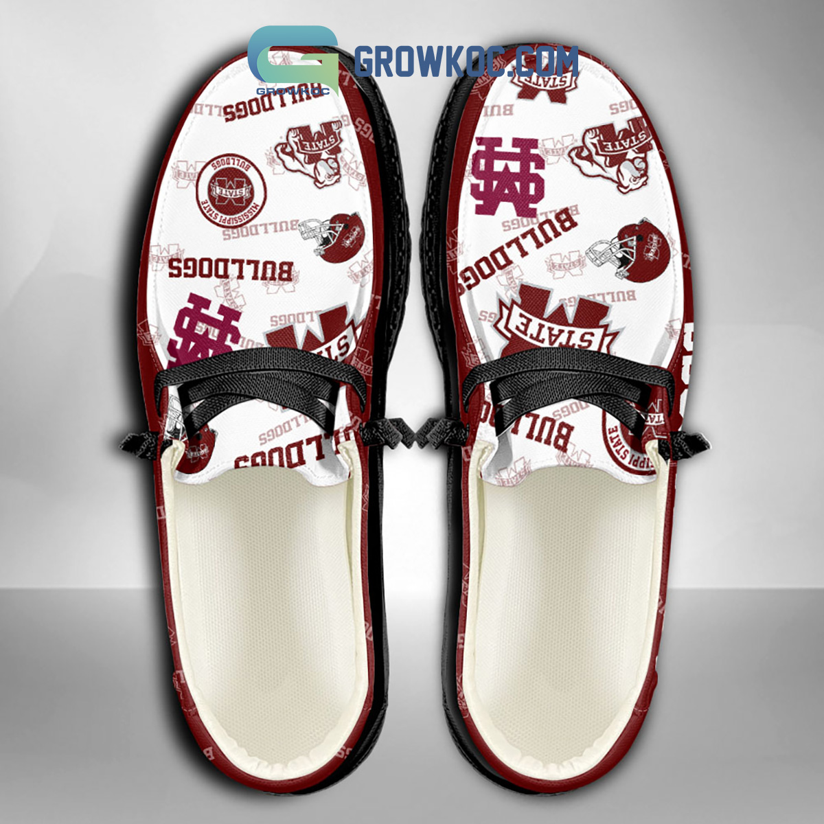 Mississippi State Bulldogs Supporters Gift Merry Christmas Custom Name Hey Dude Shoes