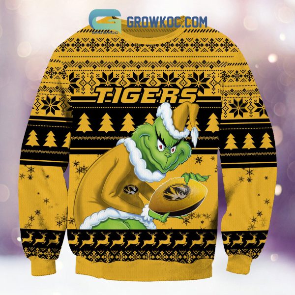 Missouri Tigers Grinch NCAA Christmas Ugly Sweater