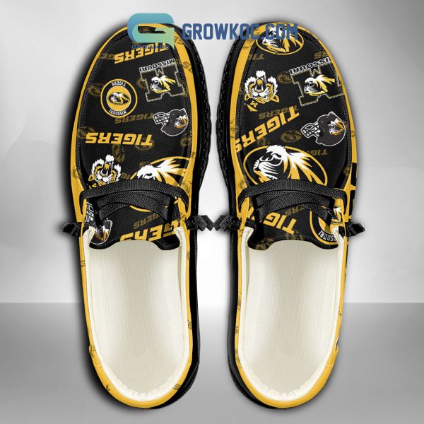 Missouri Tigers Supporters Gift Merry Christmas Custom Name Hey Dude Shoes