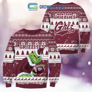 Montana Grizzlies Grinch NCAA Christmas Ugly Sweater