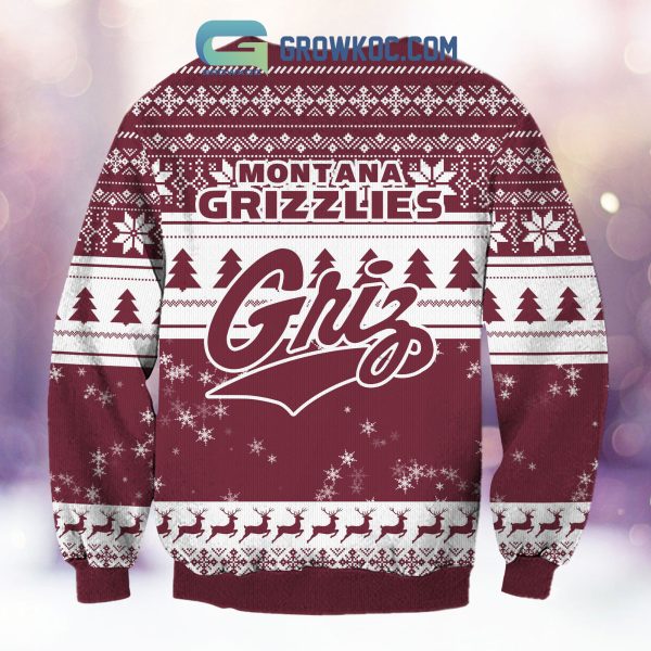 Montana Grizzlies Grinch NCAA Christmas Ugly Sweater