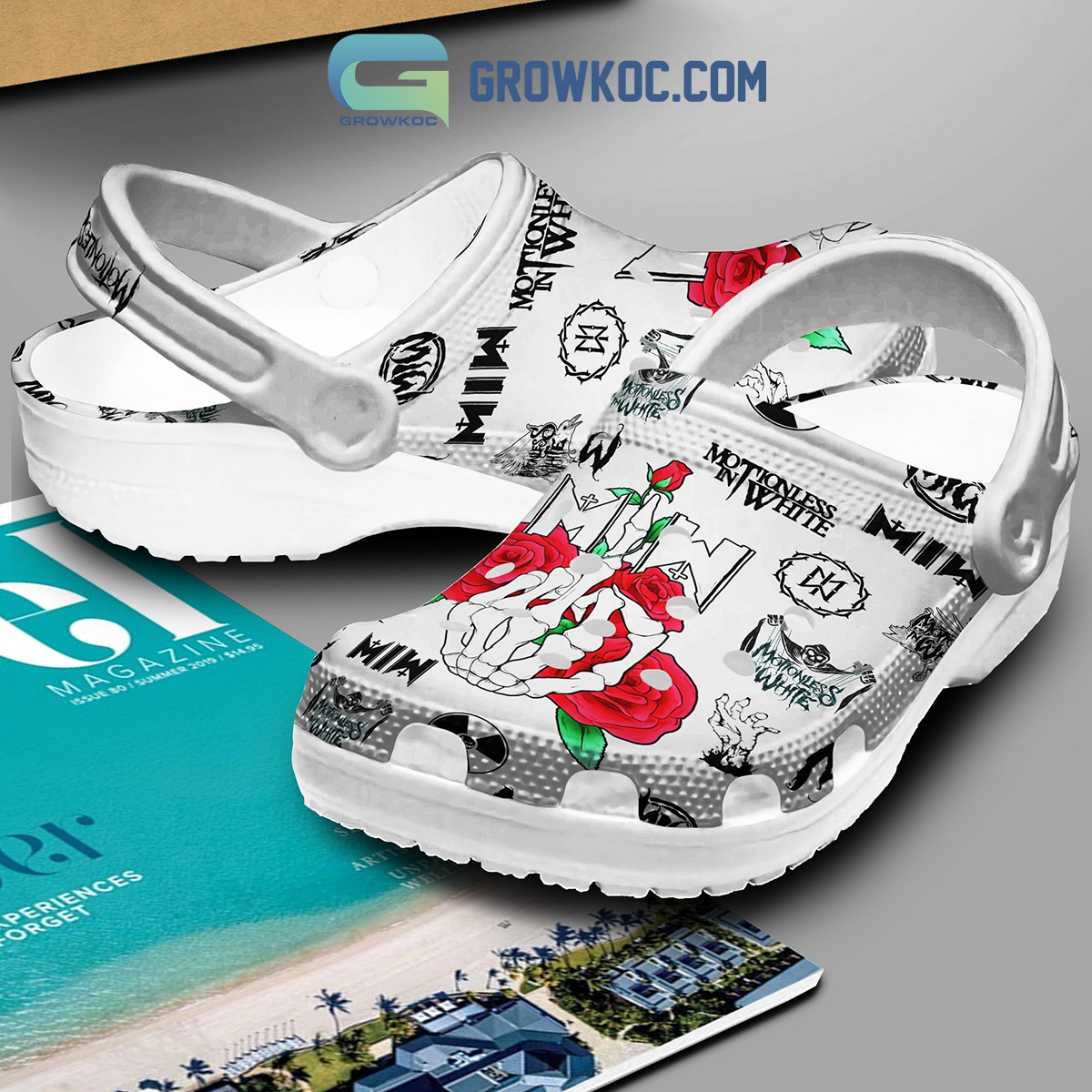 Motionless in White Crocs Clogs White Version