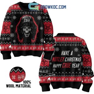 Motley Crue Happy New Year Merry Christmas Ugly Sweater
