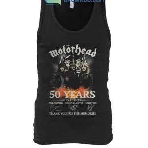 Motorhead Rock Band 50 Years Of The Memories T-Shirt