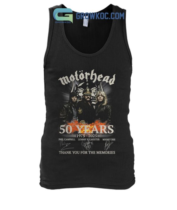 Motorhead Rock Band 50 Years Of The Memories T-Shirt