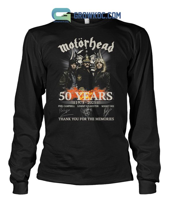 Motorhead Rock Band 50 Years Of The Memories T-Shirt