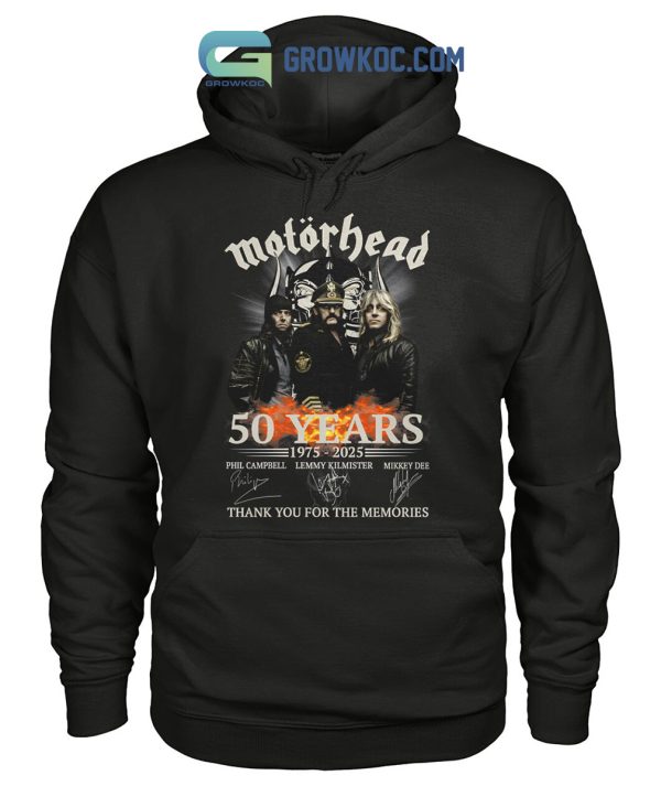 Motorhead Rock Band 50 Years Of The Memories T-Shirt