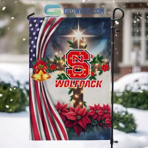 NC State Wolfpack NCAA Jesus Christmas House Garden Flags