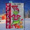 NCAA Oklahoma Sooners Grinch Basketball Christmas Welcome Garden Flag Custom Name