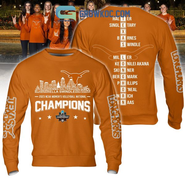 NCAA Women’s Volleyball National Champions 2023 Texas Longhorns Hoodie Shirts