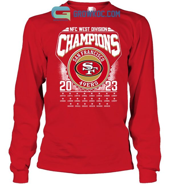 NFC West Division Champions Niners San Francisco 49ers 2023 T-Shirt