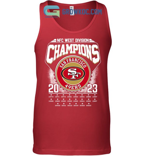 NFC West Division Champions Niners San Francisco 49ers 2023 T-Shirt