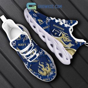 Navy Midshipmen Fan Personalized Max Soul Sneaker