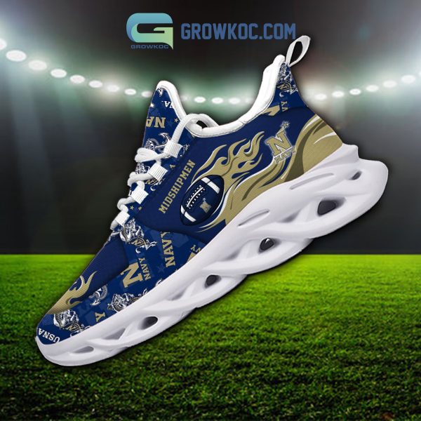 Navy Midshipmen Fan Personalized Max Soul Sneaker