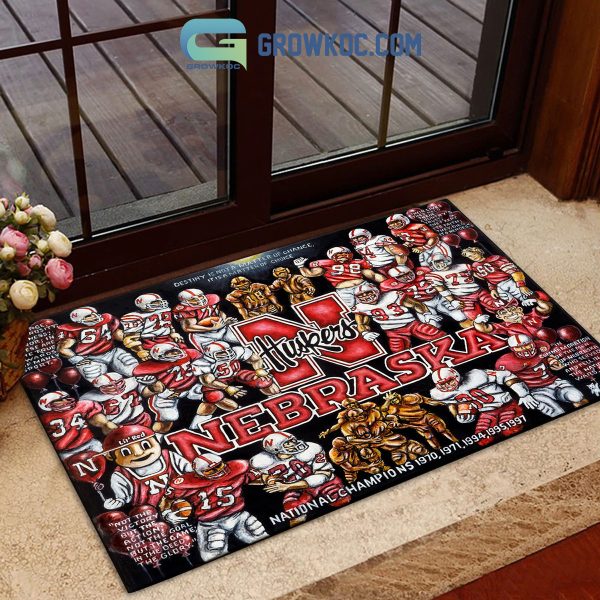 Nebraska Cornhuskers Football History Legend Doormat