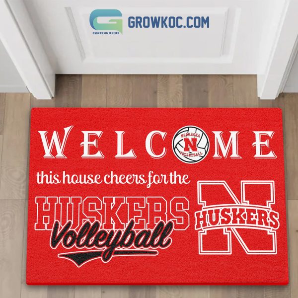 Nebraska Cornhuskers Volleyball Welcome Doormat