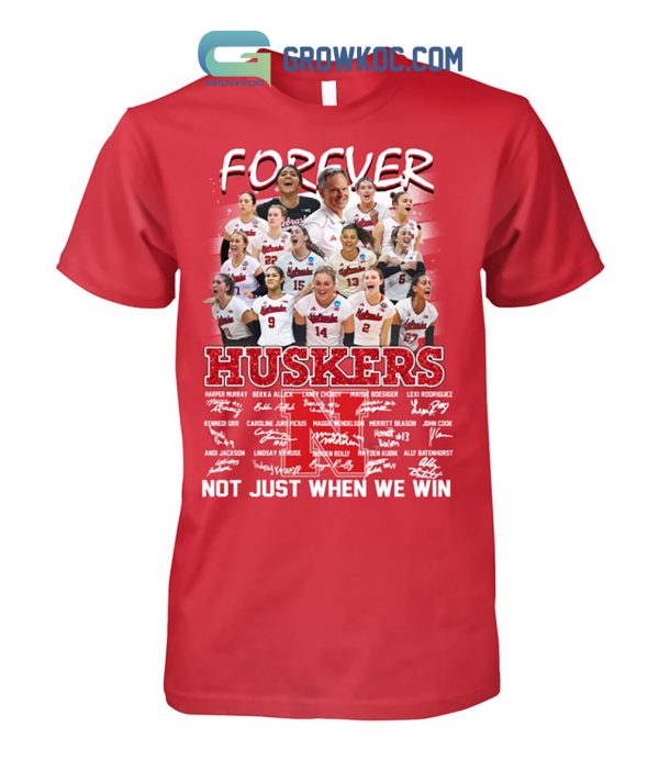 Nebraska Huskers Volleyball Forever Fan T-Shirt