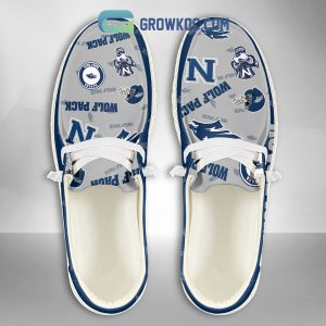 Nevada Wolf Pack Supporters Gift Merry Christmas Custom Name Hey Dude Shoes