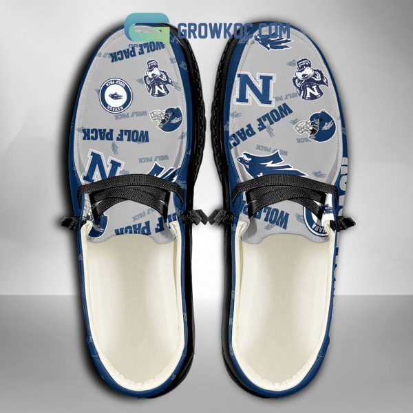 Nevada Wolf Pack Supporters Gift Merry Christmas Custom Name Hey Dude Shoes