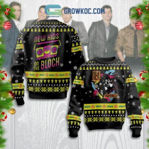New Kids On The Block Have A Funky Fulky Xmas All I Want For Christmas Is NKOTB Ugly Sweater Green Edition