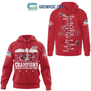 New Mexico State Aggies 2023 New Mexico Bowl Champions Hoodie Shirts Red
