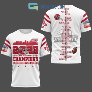 New Mexico State Aggies 2023 New Mexico Bowl Champions White Hoodie Shirts