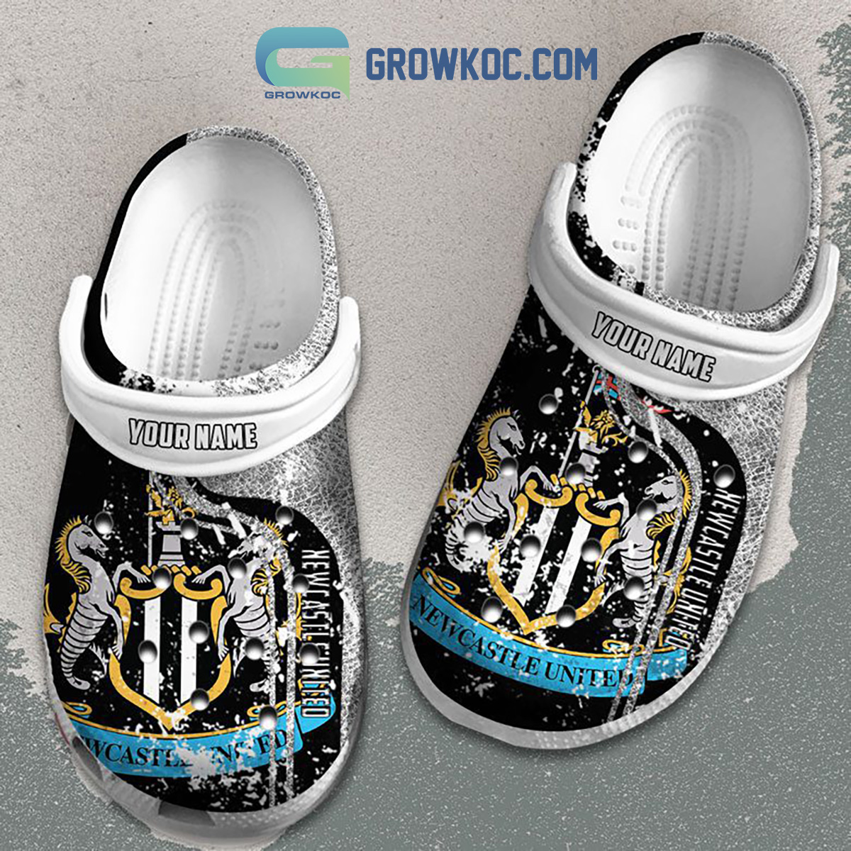 Newcastle United Premier League Football Personalized Crocs Clogs