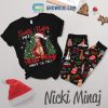 Miley Cyrus Under The Tree Santa Baby Christmas Fleece Pajamas Set