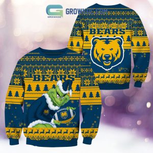 Northern Colorado Bears Grinch NCAA Christmas Ugly Sweater