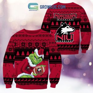 Northern Illinois Huskies Grinch NCAA Christmas Ugly Sweater