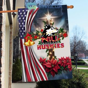 Northern Illinois Huskies NCAA Jesus Christmas House Garden Flags