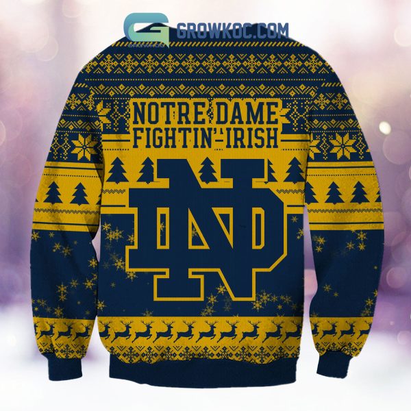 Notre Dame Fighting Irish Grinch NCAA Christmas Ugly Sweater