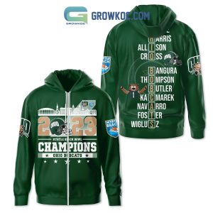 Ohio Bobcats 2023 Myrtle Beach Bowl Champions Hoodie Shirts Green Version