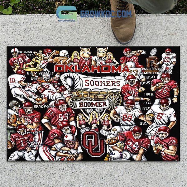 Oklahoma Sooners Football History Legend Doormat