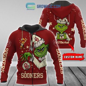Oklahoma Sooners Grinch Christmas Personalized NCAA Hoodie Shirts