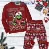 Ohio State Buckeyes Grinch Hate Us Christmas Fleece Pajamas Set Long Sleeve