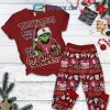 Oregon Ducks Grinch Hate Us Christmas Fleece Pajamas Set