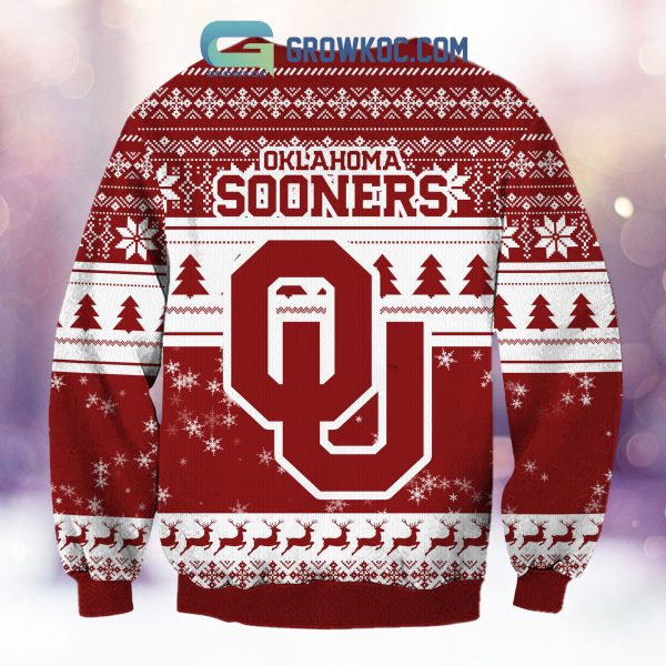 Oklahoma Sooners Grinch NCAA Christmas Ugly Sweater