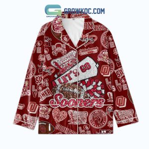 Oklahoma Sooners Let’s Go Sooners Polyester Pajamas Set Red Version