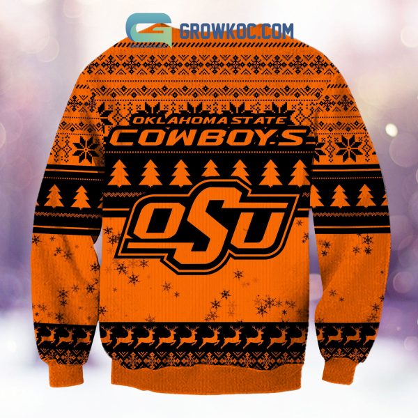 Oklahoma State Cowboys Grinch NCAA Christmas Ugly Sweater