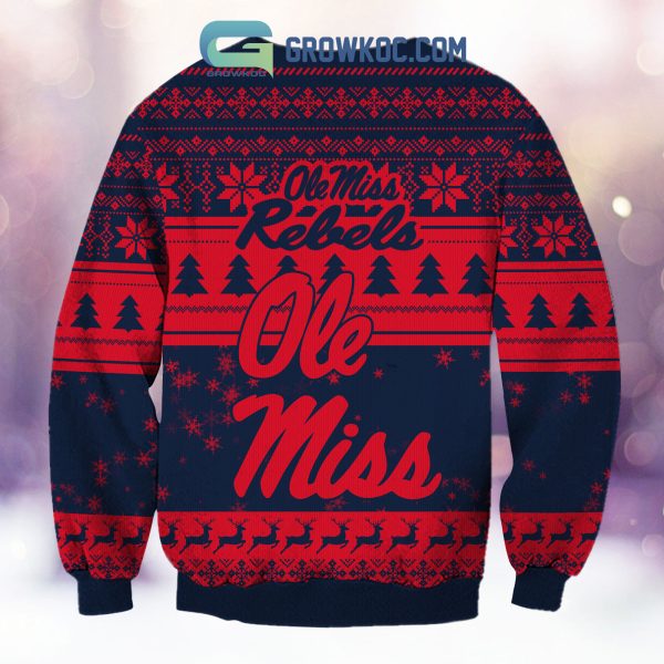 Ole Miss Rebels Grinch NCAA Christmas Ugly Sweater