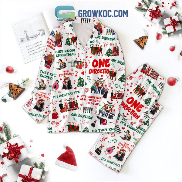 One Direction They Know Christmas Happy Holiday Polyester Pajamas Set