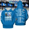 2023 NFC Champions Detroit Lions Blue Design Hoodie T Shirt