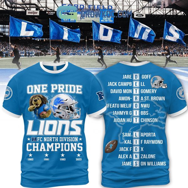 One Pride Lions NFC Champions 2023 Hoodie T Shirt