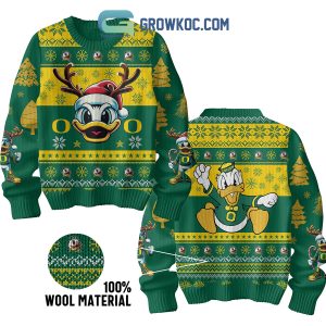 Oregon Ducks Donald Duck Christmas Ugly Sweater