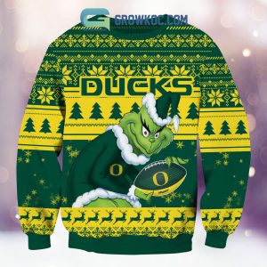 Oregon Ducks Grinch NCAA Christmas Ugly Sweater