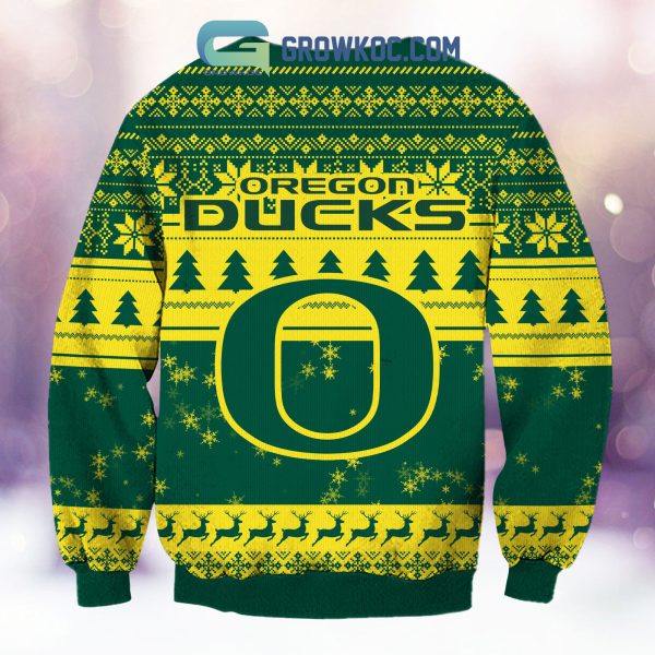 Oregon Ducks Grinch NCAA Christmas Ugly Sweater