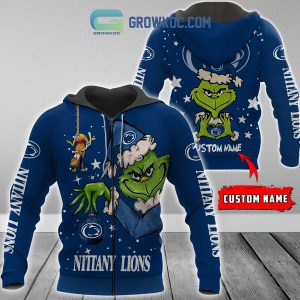 Penn State Nittany Lions Grinch Christmas Personalized NCAA Hoodie Shirts
