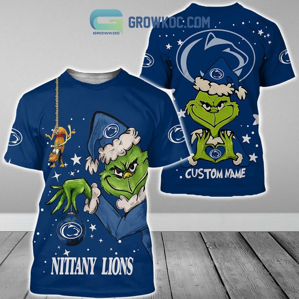 Penn State Nittany Lions Grinch Christmas Personalized NCAA Hoodie Shirts